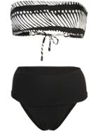 Osklen Monochrome Bikini Set - Black