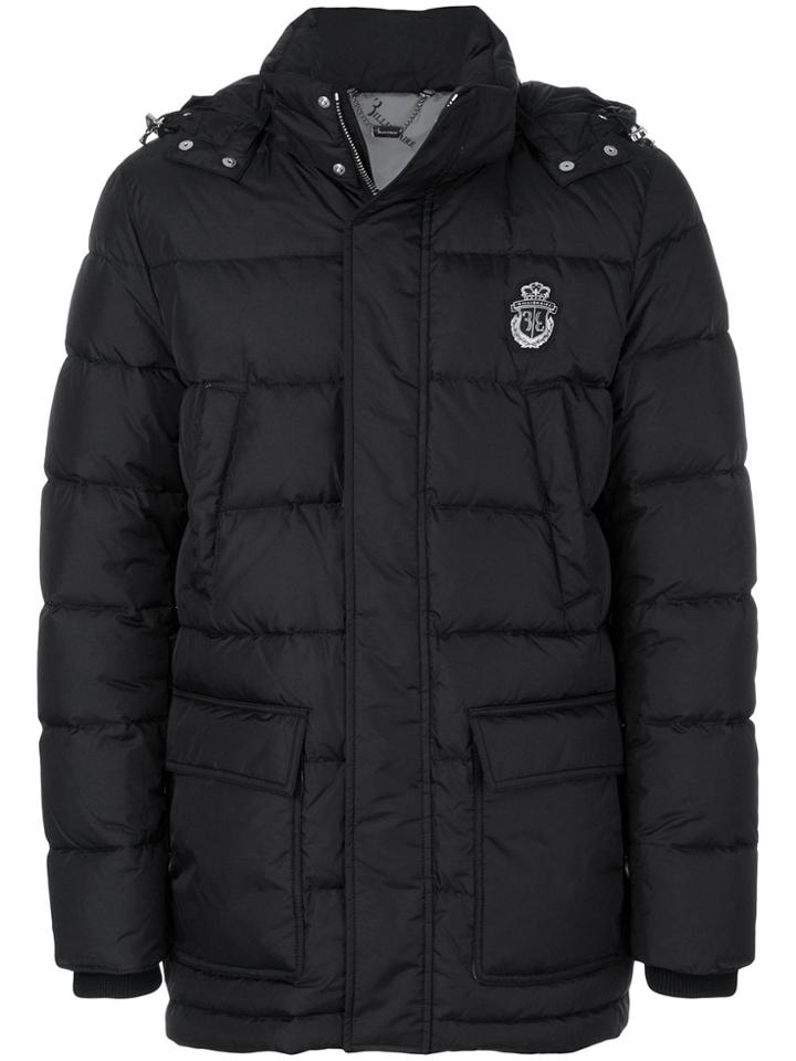 Billionaire Hooded Puffer Jacket - Black