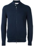 Brunello Cucinelli Zipped Cardigan, Men's, Size: 46, Blue, Cotton
