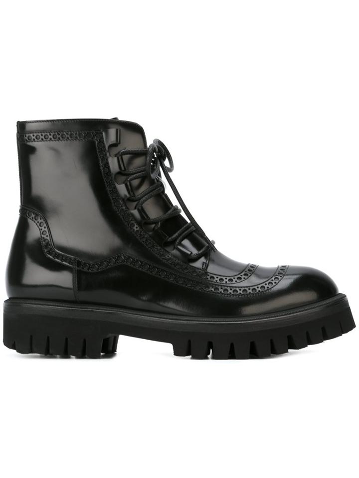 Dolce & Gabbana Broguing Detail Boots