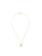 V Jewellery Eleanor White Pendant Necklace - Gold