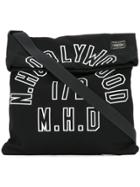 N. Hoolywood Logo Print Shoulder Bag - Black