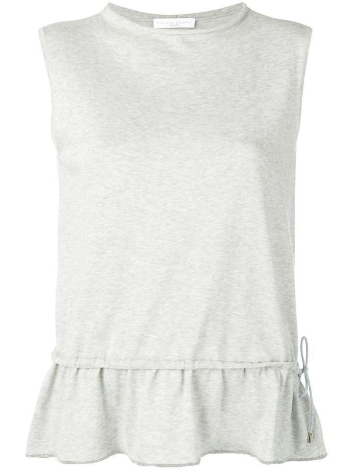 Fabiana Filippi Peplum Tank Top - Grey