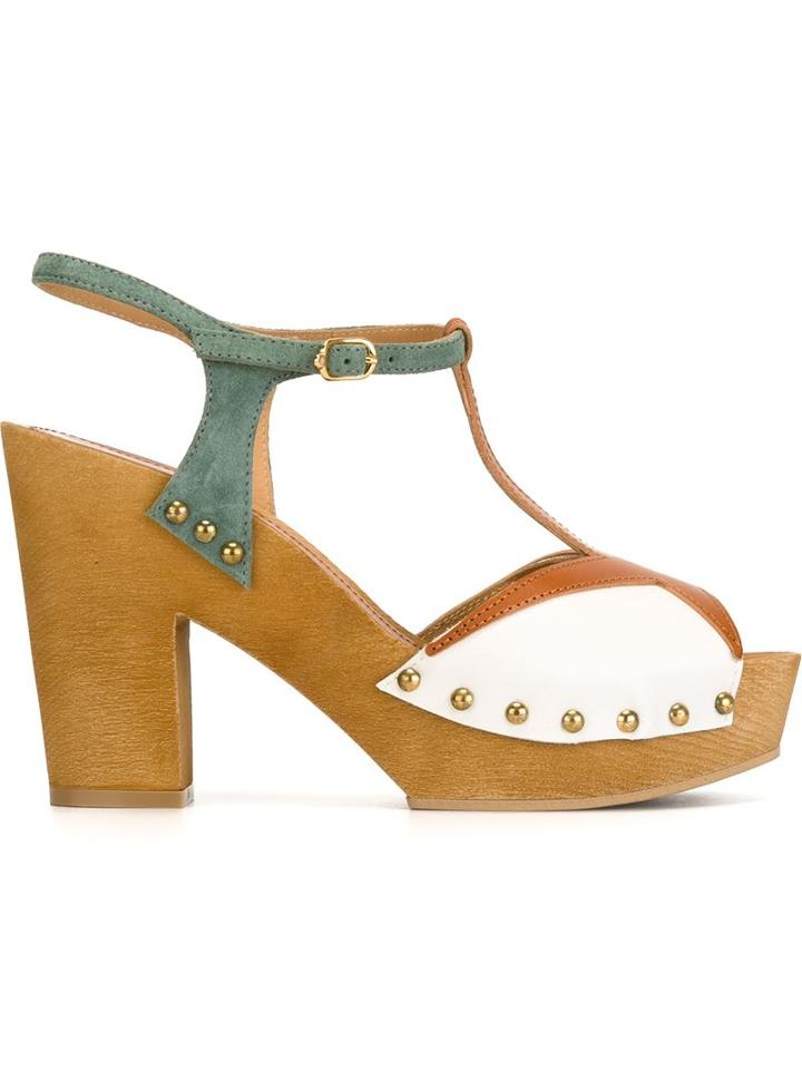 L'autre Chose 'star' T-bar Clogs