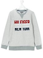 Tommy Hilfiger Junior - Logo Sweatshirt - Kids - Cotton/polyester - 16 Yrs, Grey
