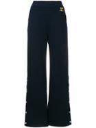 Courrèges Flared High-waist Trousers - Blue