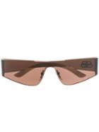 Balenciaga Eyewear Mono Sunglasses - Brown