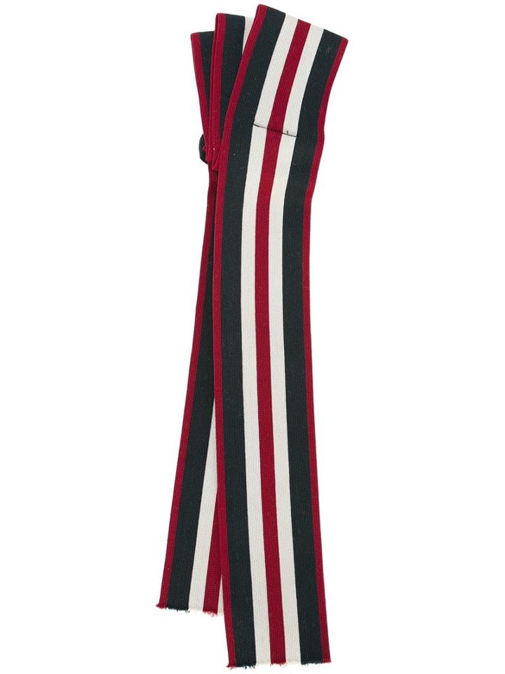 Dorothee Schumacher Striped Ribbon Hairband, Women's, White, Polyester