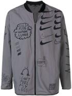 Nike Graffiti Print Sport Jacket - Grey