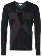 Salvatore Ferragamo Colour Block Pullover - Blue
