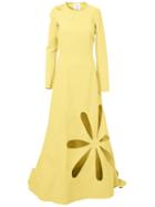 Rosie Assoulin Laser Cut Detail Dress