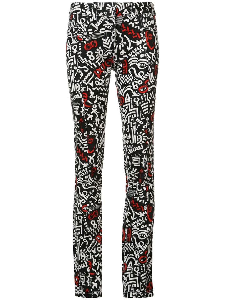 Paco Rabanne Printed Jeans - Black