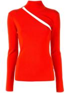 Dion Lee Cut Out Detail Knitted Top - Red