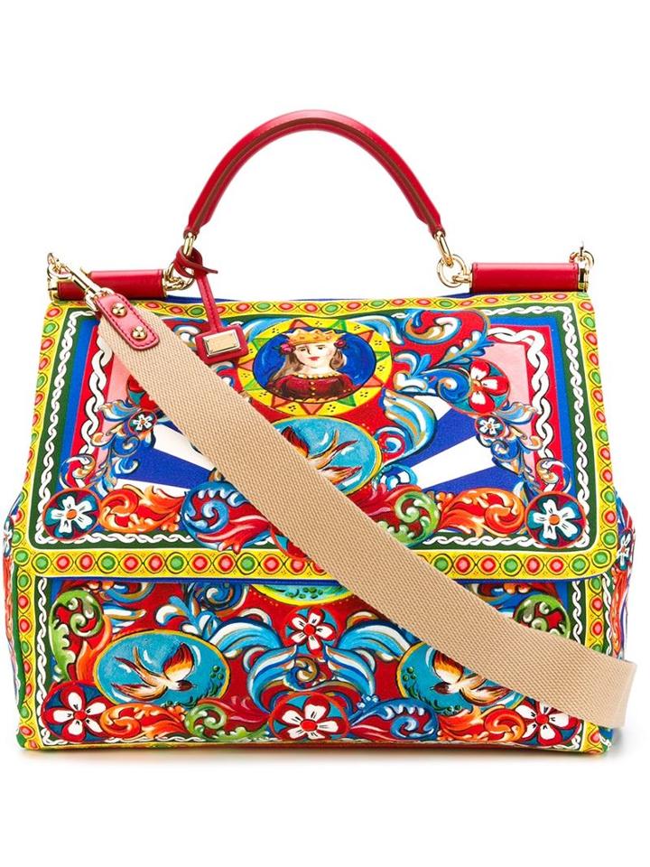 Dolce & Gabbana Carretto Siciliano 'sicily' Tote