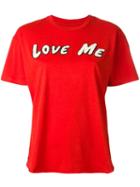 Sandrine Rose Love Me T-shirt, Women's, Size: Small, Red, Cotton