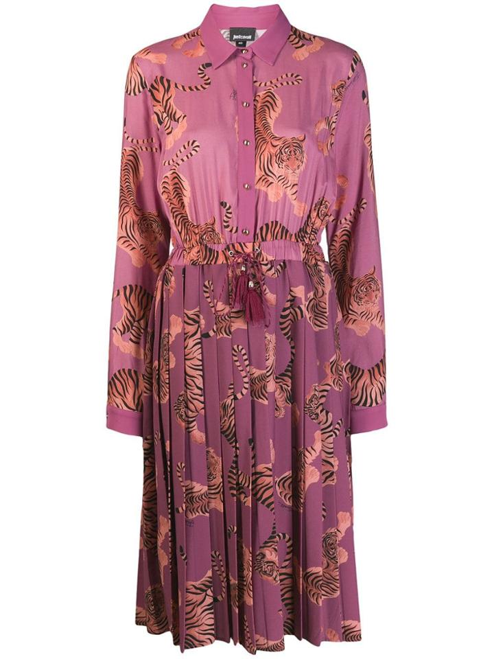 Just Cavalli Tiger Print Dress - Pink