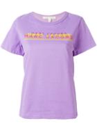 Marc Jacobs - Logo Print Graphic T-shirt - Women - Cotton - S, Women's, Pink/purple, Cotton