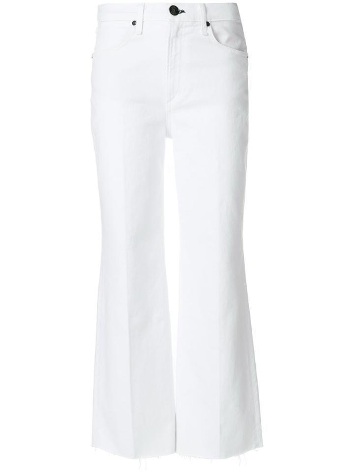 Rag & Bone Cropped Tailored Trousers - White
