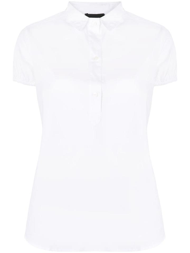 Emporio Armani Half Button Shirt - White