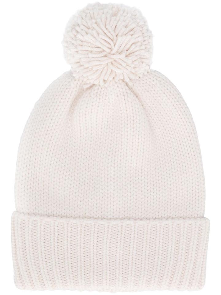 Woolrich Knitted Pompom Hat - White