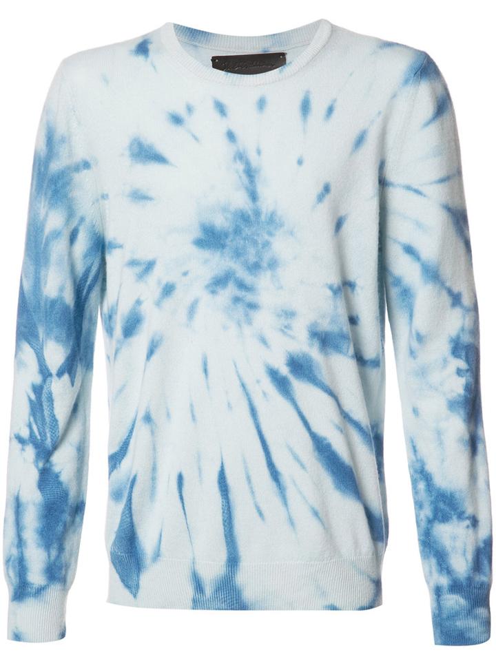 The Elder Statesman Tie-dye Jumper, Adult Unisex, Size: Medium, Blue, Cashmere