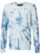 The Elder Statesman Tie-dye Jumper, Adult Unisex, Size: Medium, Blue, Cashmere