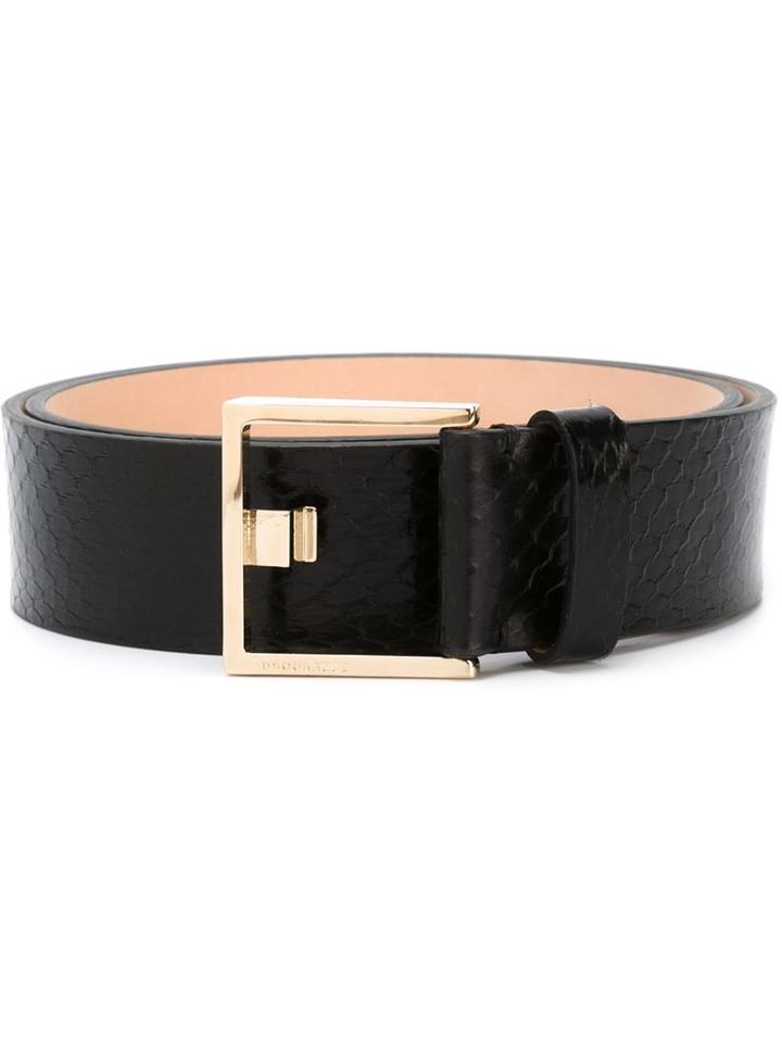 Dsquared2 Buckled Belt, Women's, Size: 85, Black, Leather