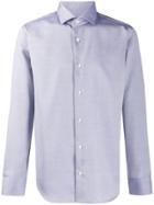 Z Zegna Micro-patterned Shirt - Blue