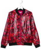 Kenzo Kids Jungle Patterned Bomber Jacket - Pink & Purple