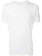 Rick Owens Round Neck T-shirt, Men's, Size: Xs, White, Cotton