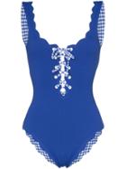 Marysia Palm Spring Maillot Swimsuit - Blue