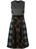 Etro Checked Skirt Dress, Women's, Size: 40, Silk/polyamide/acetate/brass