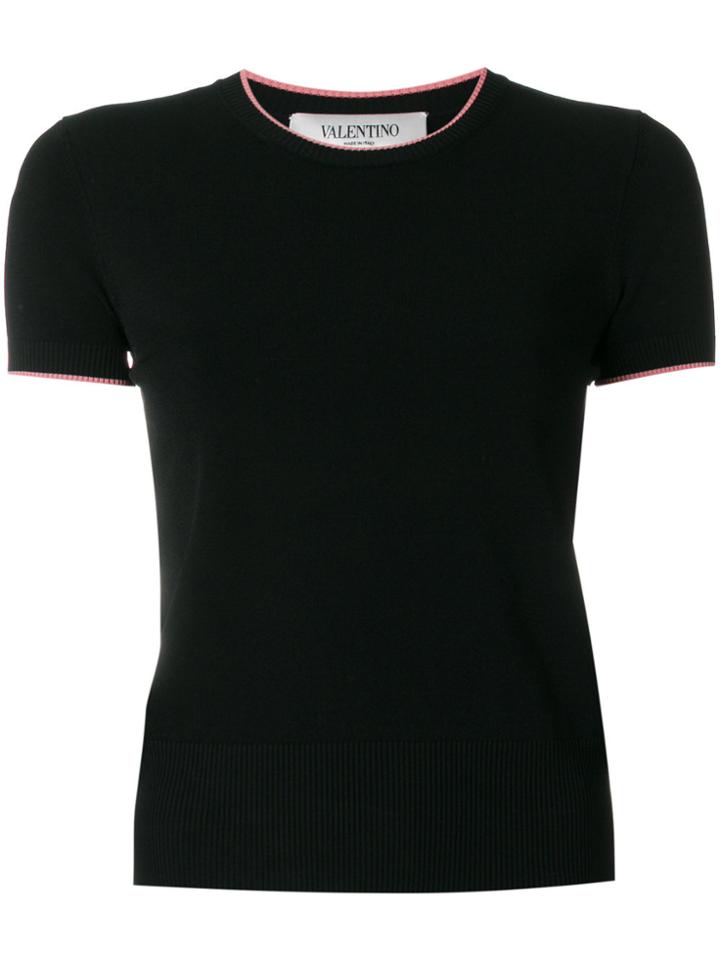 Valentino Lipstick Print Cardigan - Black