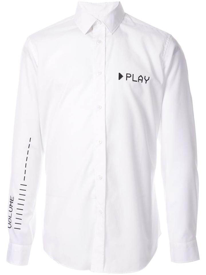 Ports V Play Print Shirt - White