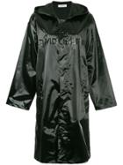 Ground Zero Hooded Zipped Raincoat - Black