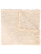 Faliero Sarti Floral Embroidered Scarf, Women's, Nude/neutrals, Polyester/cotton