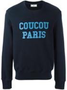 Ami Alexandre Mattiussi Coucou Paris Sweatshirt, Men's, Size: Xs, Blue, Cotton