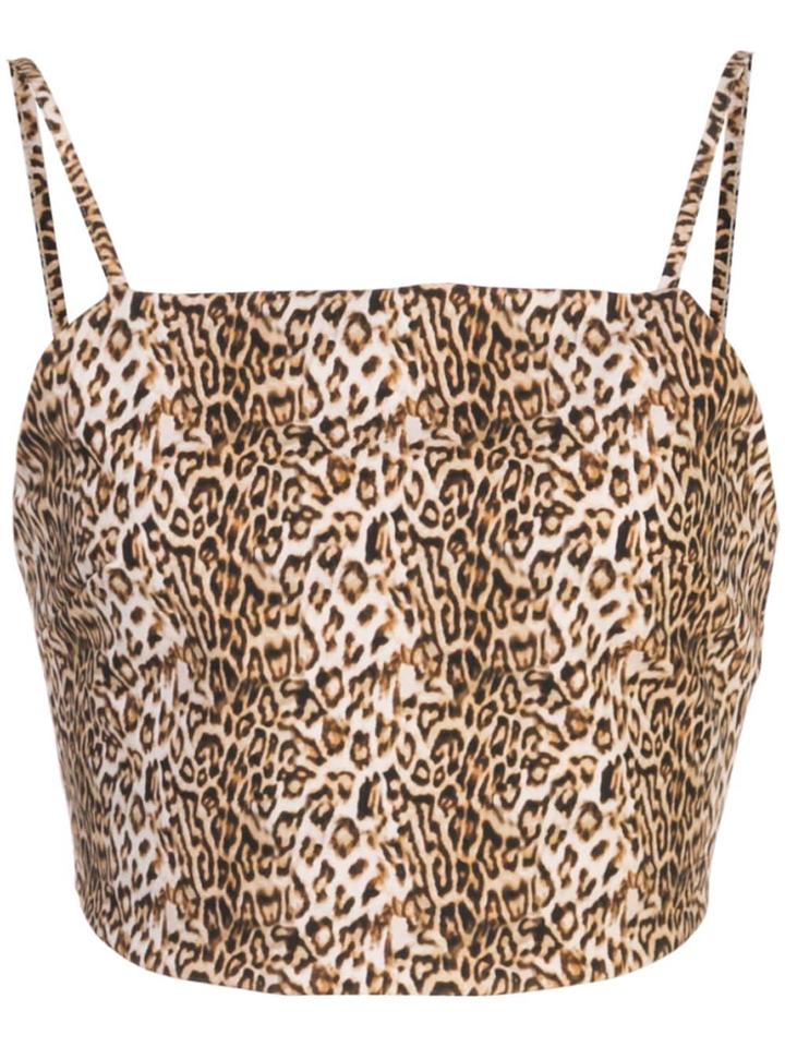 Marcia Back-tie Top - Brown
