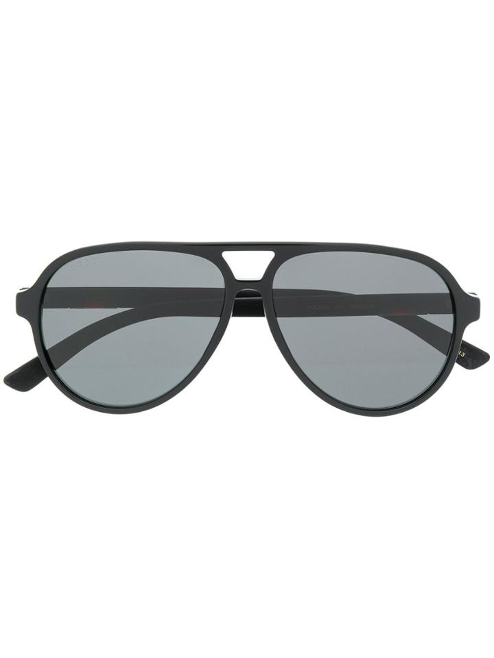 Gucci Eyewear Gg0423s Aviator Sunglasses - Black