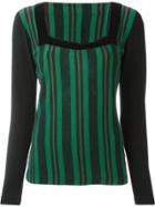 Jean Paul Gaultier Vintage Striped Sweater - Black
