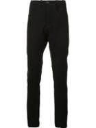 Label Under Construction Slim Fit Trousers, Men's, Size: 46, Black, Cotton/linen/flax