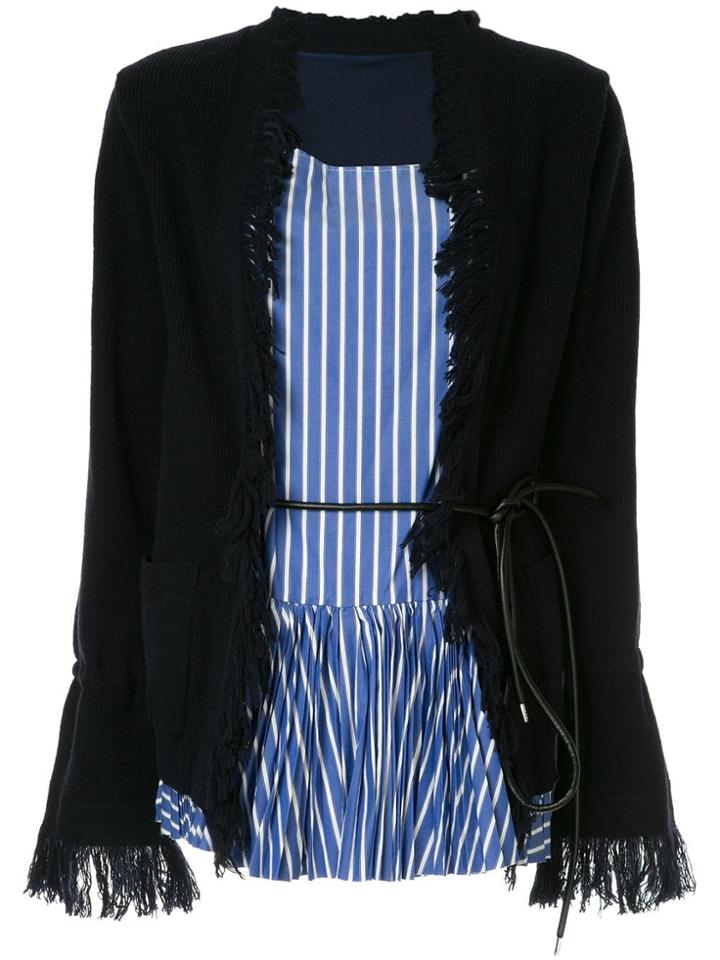 Sacai Combined Cardigan - Blue