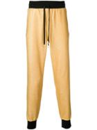 Dolce & Gabbana Glittered Joggers - Yellow