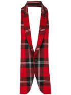 Comme Des Garçons Vintage Tartan Halter Neck Vest - Red