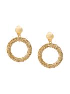 Oscar De La Renta Sequin Circle Earrings - Metallic