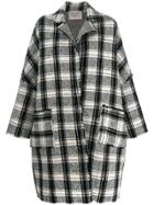 Stefano Mortari Checked Coat - Black