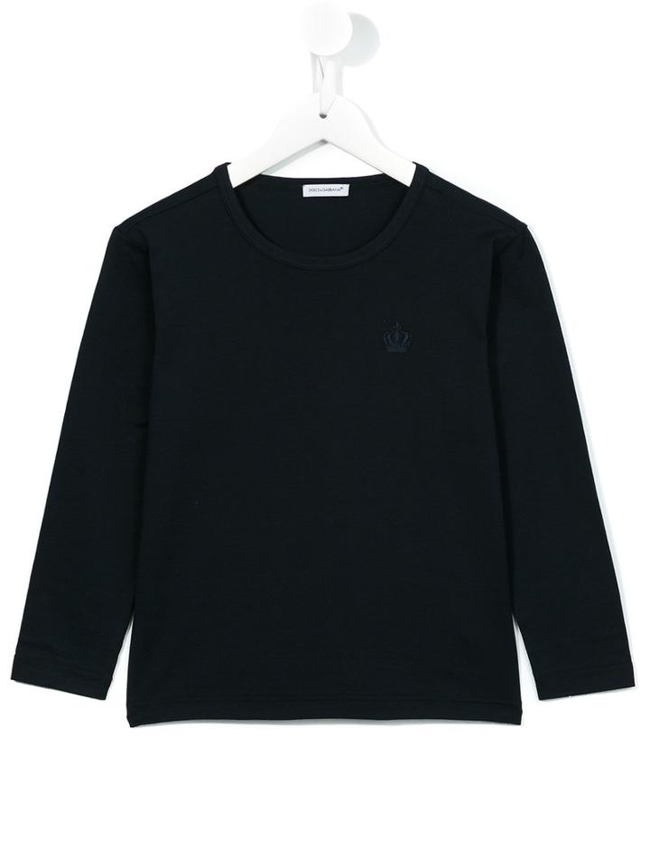 Dolce & Gabbana Kids Longsleeved T-shirt, Boy's, Size: 10 Yrs, Blue