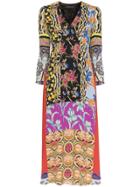 Etro Patchwork Print Midi Dress - Multicoloured