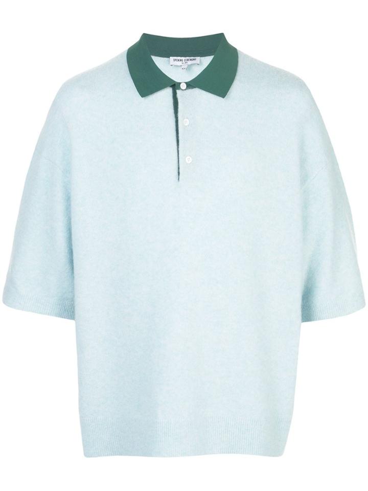 Opening Ceremony Contrast-collar Polo Shirt - Blue