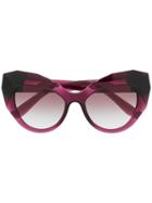 Dolce & Gabbana Eyewear Oversized Cat Eye Sunglasses - Pink
